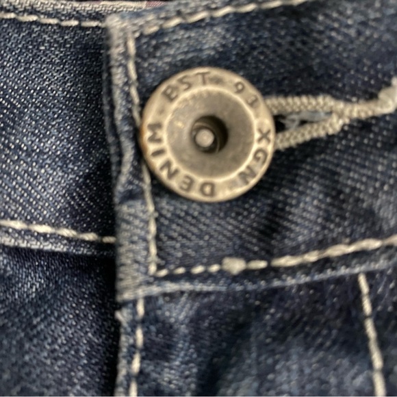 XGN DENIM Boot Cut Vintage Oxygen Blue Jeans 32x32* Montreal Designed Y2K - Picture 5 of 11